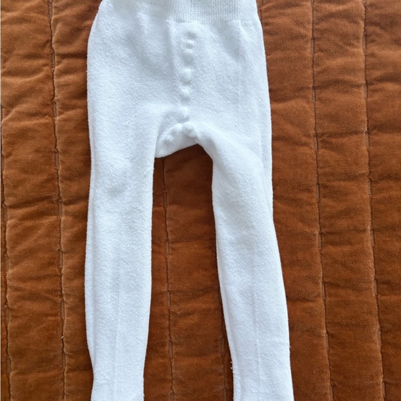 Janie and Jack White Knit Tights Accessories - Picture 1 of 2